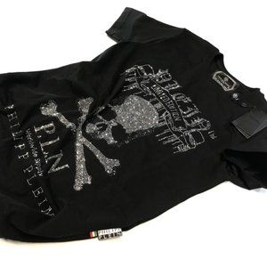 philipp plein black short sleeve tshırt